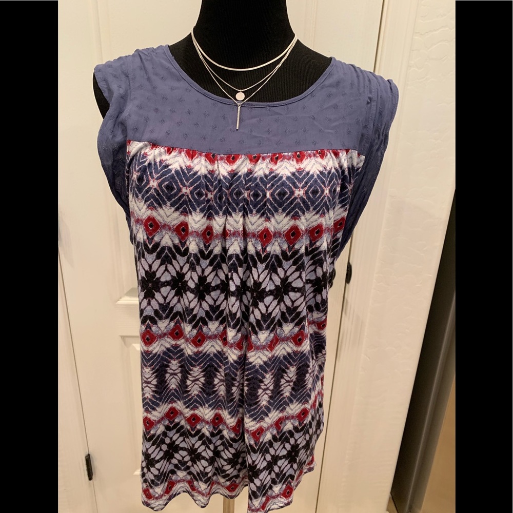 rxb Red/white/blue blouse 🌸size L